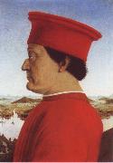 Piero della Francesca, Portrait of Duke Frederico da Montefello and Battista Sfozza